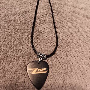 ZZ TOP GUITAR PICK NECKLACE
